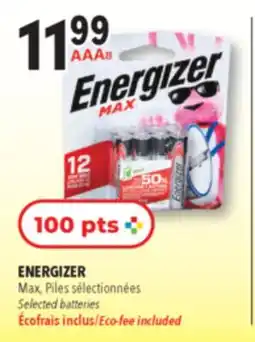 Familiprix ENERGIZER Max Selected batteries offer