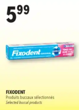Familiprix FIXODENT, Selected buccal products offer