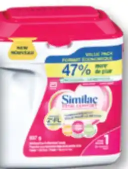 Familiprix SIMILAC Total Comfort, Powdered infant formula, 837 g or Pro-Advance, 859 g offer