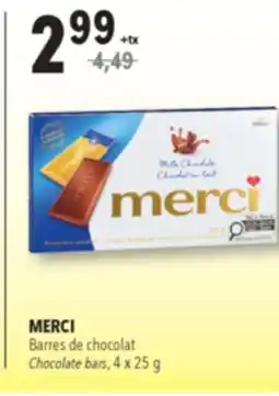 Familiprix MERCI, Chocolate bars offer