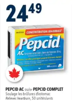 Familiprix PEPCID AC or Relieves heartburn, 50 units offer