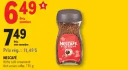 Familiprix NESCAFÉ, Rich instant coffee offer