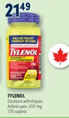 Familiprix TYLENOL, Arthritis pain, 650 mg, 170 caplets offer