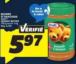 IGA KRAFT PEANUT BUTTER offer