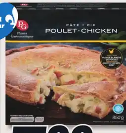 IGA PLAISIRS GASTRONOMIQUES FROZEN GRATIN, CHICKEN OR MEAT PIE offer