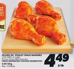 IGA C'EST PRÊT! À CUIRE FRESH MARINATED CHICKEN DRUMSTICKS offer
