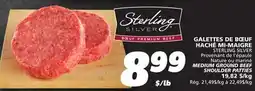IGA STERLING SILVER MEDIUM GROUND BEEF SHOULDER PATTIES offer