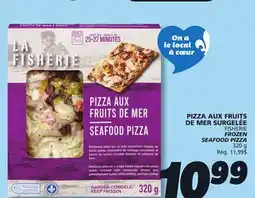 IGA FISHERIE FROZEN SEAFOOD PIZZA offer