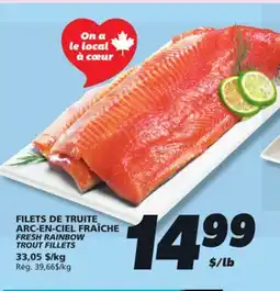 IGA FRESH RAINBOW TROUT FILLETS offer