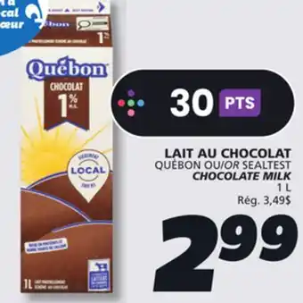 IGA QUÉBON CHOCOLATE MILK offer