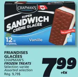 IGA CHAPMAN'S FROZEN TREATS offer