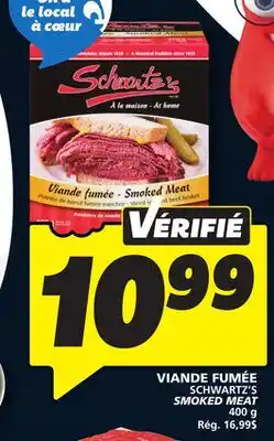 IGA SCHWARTZ'S SMOKED MEAT offer