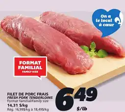 IGA FRESH PORK TENDERLOINS offer