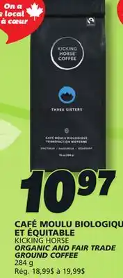 IGA KICKING HORSE ORGANIC AND FAIR TRADE GROUND COFFEE offer