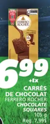 IGA FERRERO ROCHER CHOCOLATE SQUARES offer