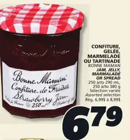 IGA BONNE MAMAN JAM, JELLY, MARMALADE OR SPREAD offer