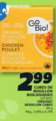 IGA GO BIO! ORGANIC BOUILLON CUBES offer