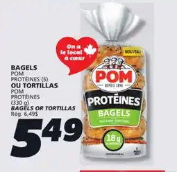 IGA POM BAGELS OR TORTILLAS offer