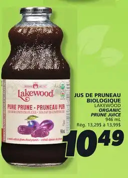 IGA LAKEWOOD ORGANIC PRUNE JUICE offer