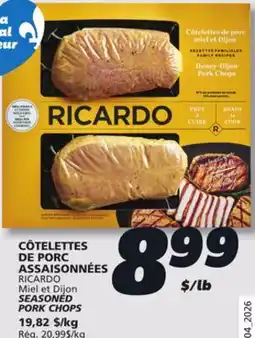 IGA RICARDO SEASONED PORK CHOPS offer