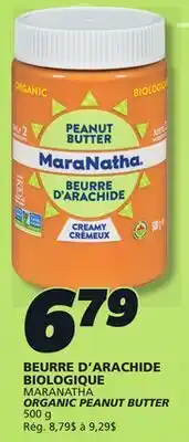 IGA MARANATHA ORGANIC PEANUT BUTTER offer