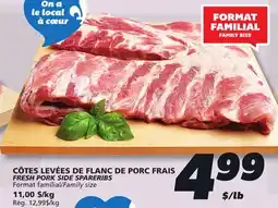IGA FRESH PORK SIDE SPARERIBS offer