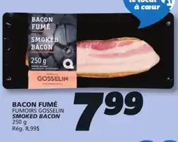 IGA FUMOIRS GOSSELIN SMOKED BACON offer
