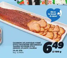 IGA THAWED PASTRAMI-STYLE SMOKED ATLANTIC SALMON offer