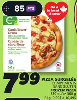 IGA COMPLIMENTS SANS GLUTEN FROZEN PIZZA offer