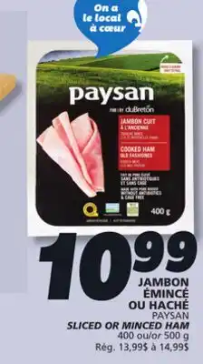 IGA PAYSAN SLICED OR MINCED HAM offer