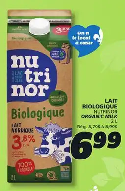 IGA NUTRINOR ORGANIC MILK offer