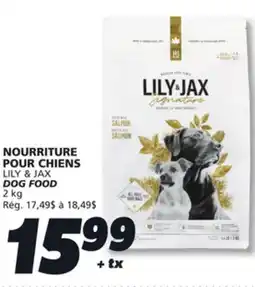 IGA LILY & JAX DOG FOOD offer