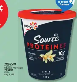 IGA YOPLAIT SOURCE PROTÉINES YOGURT offer