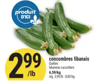 Marché Adonis Concombres libanais | Lebanese cucumbers offer