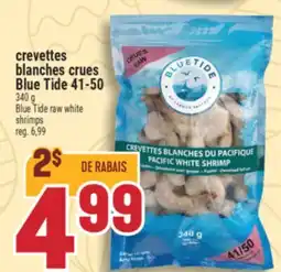 Marché Adonis CREVETTES BLANCHES CRUES BLUE TIDE 41-50 | BLUE TIDE RAW WHITE SHRIMPS offer