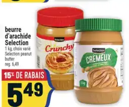 Marché Adonis BEURRE D'ARACHIDE SELECTION | SELECTION PEANUT BUTTER offer