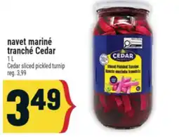 Marché Adonis NAVET MARINÉ TRANCHÉ CEDAR | CEDAR SLICED PICKLED TURNIP offer