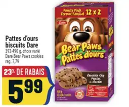 Marché Adonis PATTES D'OURS BISCUITS DARE | DARE BEAR PAWS COOKIES offer