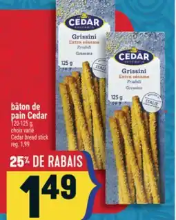 Marché Adonis Bâton de pain Cedar | Cedar bread stick offer