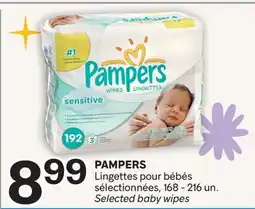 Brunet PAMPERS Lingettes pour bébés sélectionnées offer
