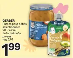 Brunet GERBER Purées pour bébés sélectionnées offer