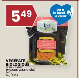 Rachelle-Bery Grocery JARDIN SANTÉ ORGANIC VEGGIE PÂTÉ offer