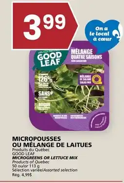 Rachelle-Bery Grocery GOOD LEAF MICROGREENS OR LETTUCE MIX offer