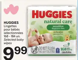 Brunet HUGGIES Lingettes pour bébés sélectionnées offer