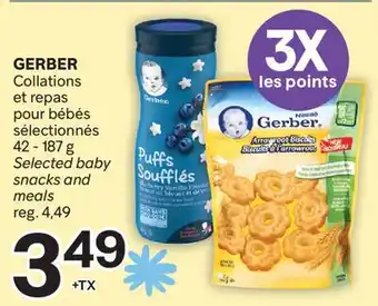 Brunet GERBER Collations et repas pour bébés sélectionnés offer