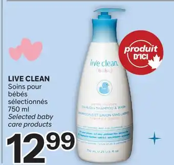 Brunet LIVE CLEAN Soins pour bébés sélectionnés offer