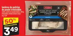 Super C LANIÈRES DE POITRINE DE POULET IRRÉSISTIBLE | IRRÉSISTIBLE CHICKEN BREAST STRIPS offer