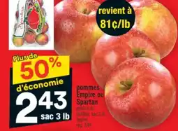 Super C POMMES EMPIRE OU SPARTAN | APPLES offer