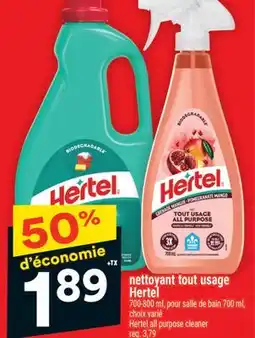 Super C NETTOYANT TOUT USAGE HERTEL | HERTEL ALL PURPOSE CLEANER offer