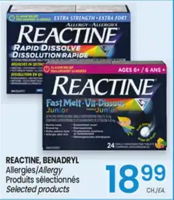 Uniprix REACTINE, BENADRYL Allergies/Allergy offer